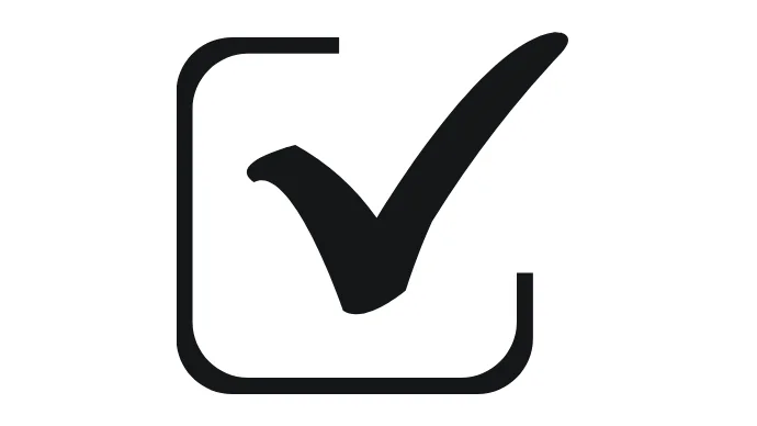 Ícono de palomita verde representando pruebas, validación y aseguramiento de calidad en soluciones Odoo