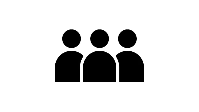 Ícono de personas o equipo ilustrando capacitación a usuarios y soporte continuo para evolución de la solución ERP